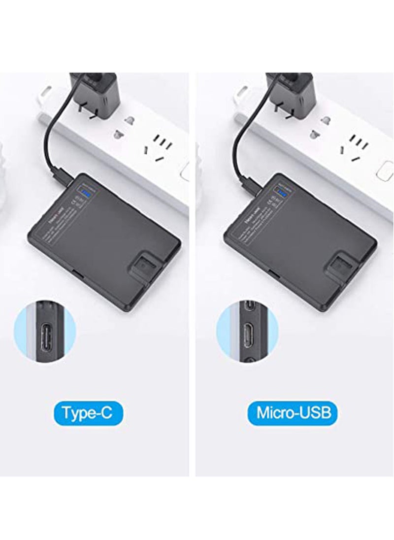 Arabest - LED high power rechargeable clip-on video light with front and rear clip, adjustable 3 light modes for cell phones, iPhone, Android, iPad, laptop, for makeup, selfie, Vlog, video conferencing - Image 1