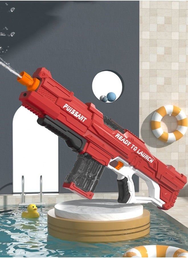MIXDE - Electric Water Gun Squirt Guns Toy Powerful Water Blasters Fully Auto Refill Water Soaker with Battery Powered High capacity Water Tank, Long Range 10 m, Pool Outdoor Toys for Kids - Image 1