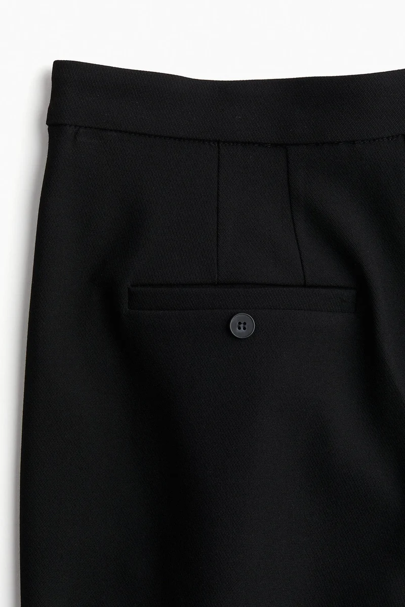 اتش اند ام بنطلون بساق عريضة من نسيج تويل