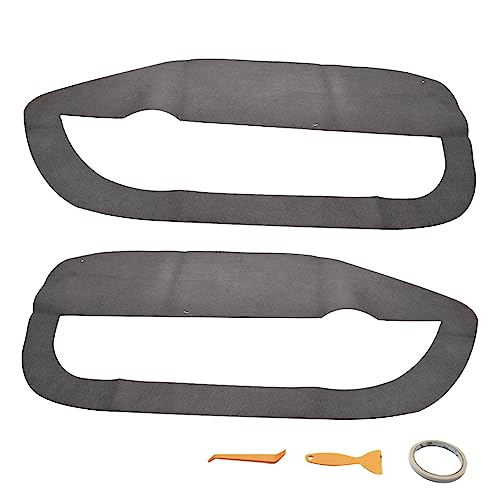 ANTUKO 2Pcs Car Front Door Panel Leathe Insert Cards Cover Replacement for Mustang 2005-2009 - Image 5