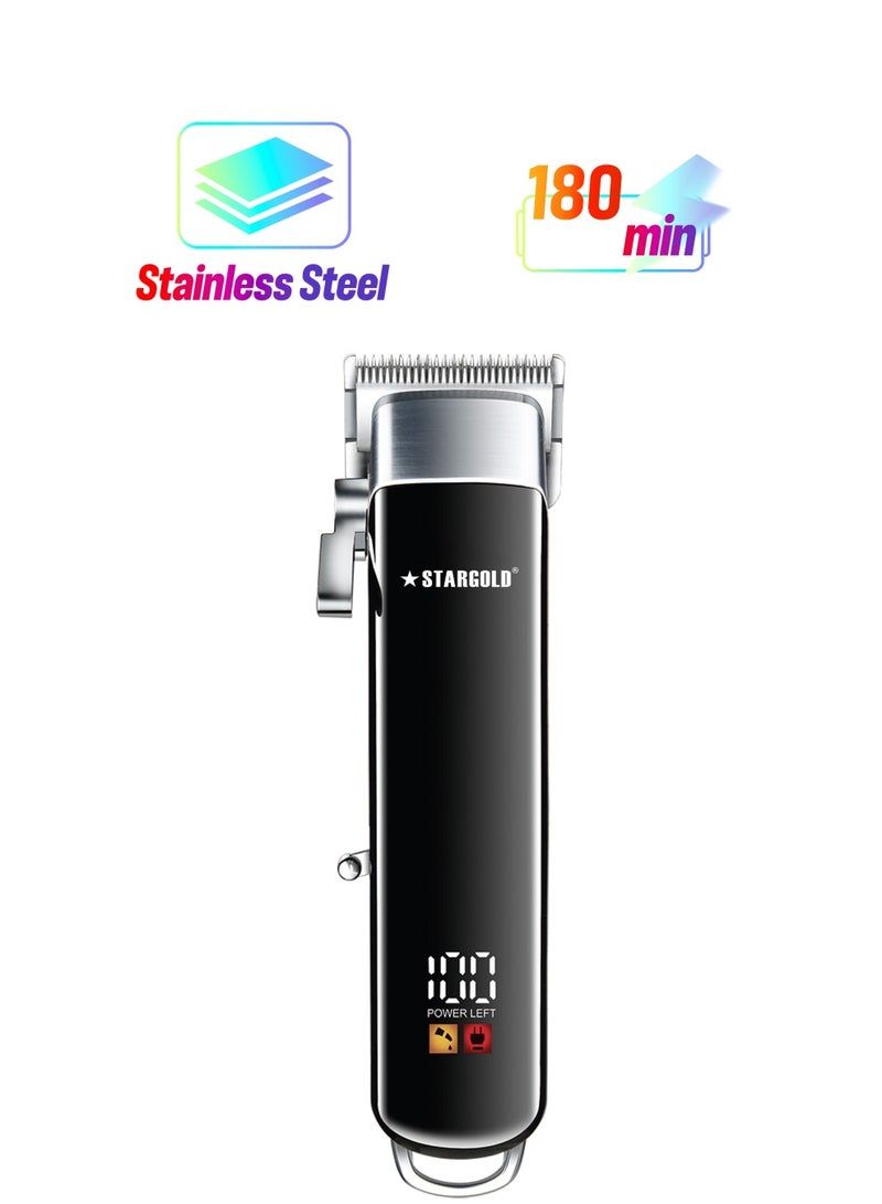 Stargold Professional Hair Clipper, Adjustable 4 Gear Blade Control, Long Battery Life, USB Charging Trimmer - Image 1