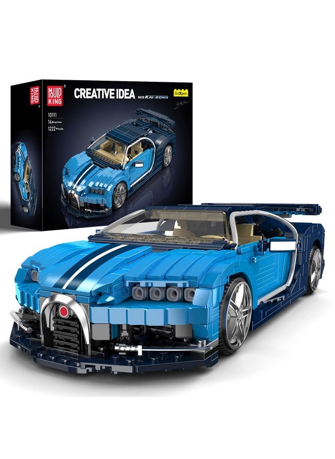 mould king 10111 Super Sports Car Building Blocks, 1222 Pieces Racing Car Model Toy, Creative Idea Vehicle Collectible For Kids/Adult  - Image 1