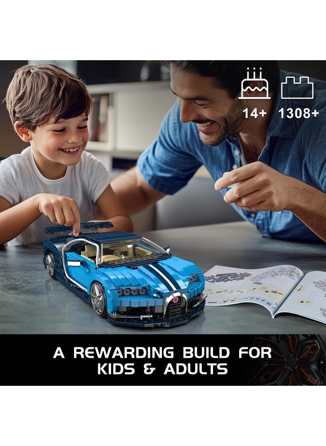 mould king 10111 Super Sports Car Building Blocks, 1222 Pieces Racing Car Model Toy, Creative Idea Vehicle Collectible For Kids/Adult  - Image 5