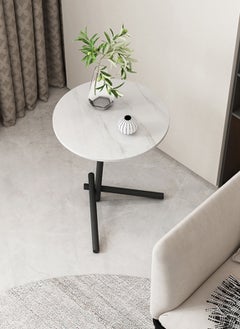 Sharpdo Sharpdo Living Room Coffee Table Sofa Marble Side Table Small End Table  - Image 5