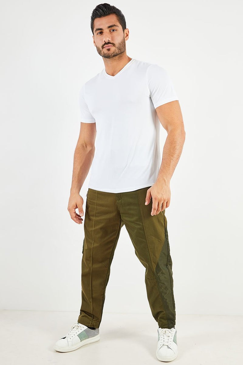 DIESEL Men Regular Fit Drawstring Jogger Pants, Olive  - Image 2