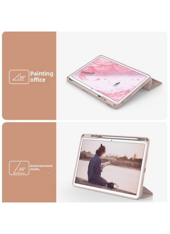 Suitable For Huawei Flat Protective Case Matepad11 Glory V610.4 Tri-fold Acrylic Case Pro10.8-Color:White Ice-Applicable Model:Glory V7-10.4 Inches (not Dormant)