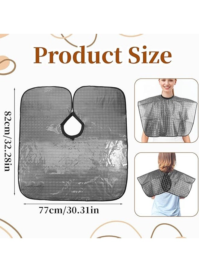Waterproof Shower Cape, Remedial Waterproof Post-surgery Garment, Short Shoulder and Arm Shower Protection Cape for Hair Styling and Dyeing, Haircut Protective Clothing Cape - Image 2