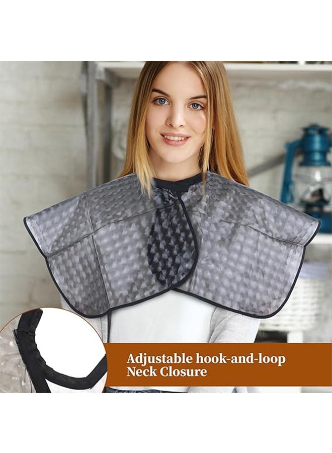 Waterproof Shower Cape, Remedial Waterproof Post-surgery Garment, Short Shoulder and Arm Shower Protection Cape for Hair Styling and Dyeing, Haircut Protective Clothing Cape - Image 5