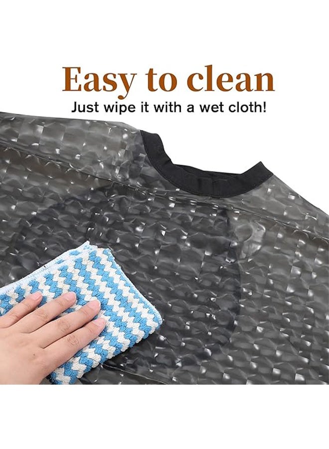 Waterproof Shower Cape, Remedial Waterproof Post-surgery Garment, Short Shoulder and Arm Shower Protection Cape for Hair Styling and Dyeing, Haircut Protective Clothing Cape - Image 3