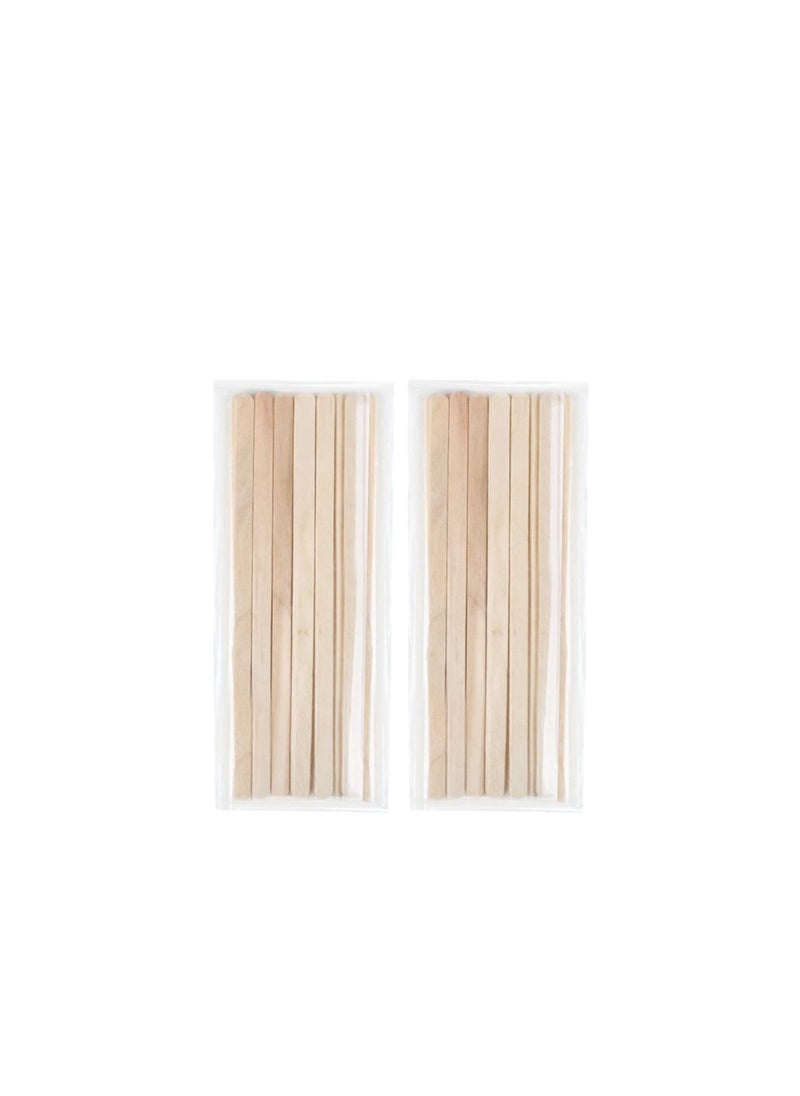 Generic - Wooden Depilatory Wax Applicator Stick,100PACK Wooden Hair Removal Tools Tattoo Waxing Spatula Stick Lip Nose Eyebrow Waxing Sticks For Home Spa - Image 1