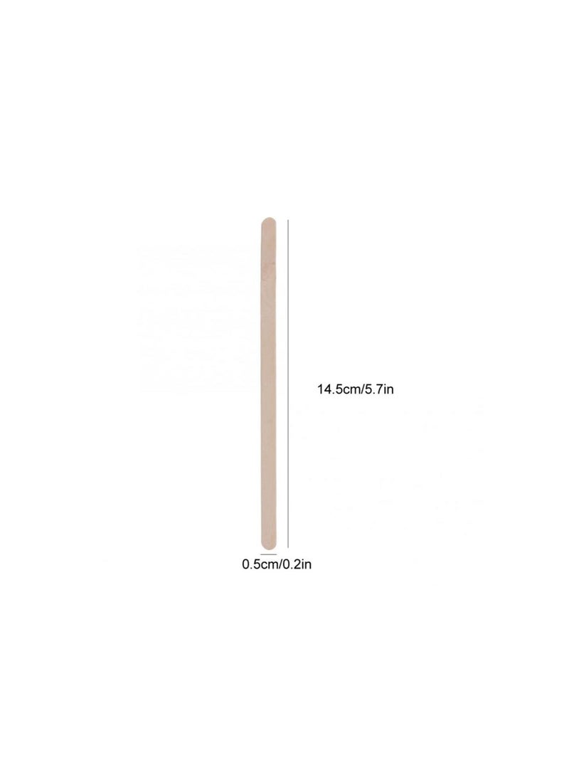 Generic - Wooden Depilatory Wax Applicator Stick,100PACK Wooden Hair Removal Tools Tattoo Waxing Spatula Stick Lip Nose Eyebrow Waxing Sticks For Home Spa - Image 1