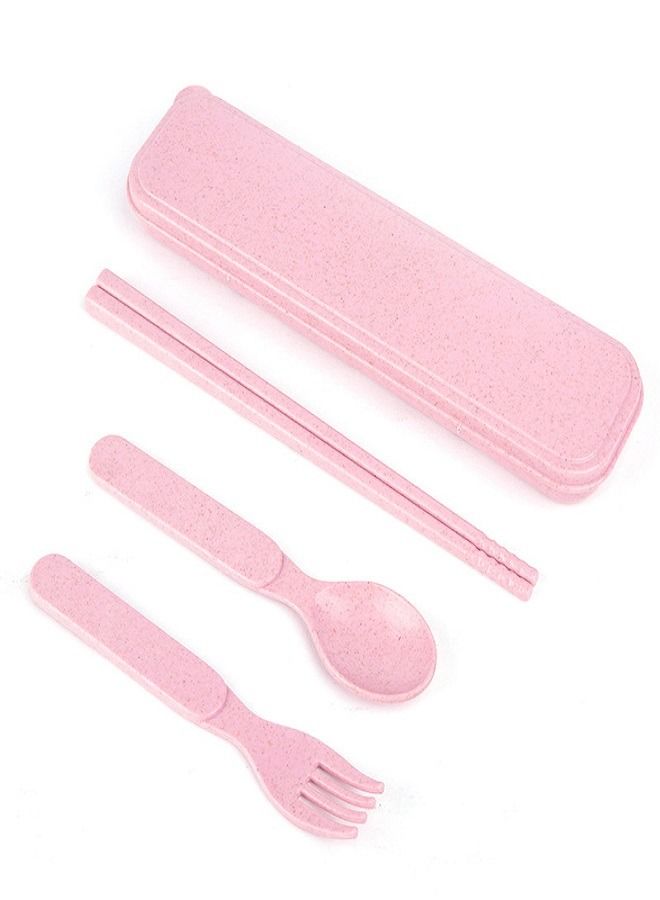 Portable tableware three-piece outdoor travel tableware chopsticks spoon fork  - Image 1