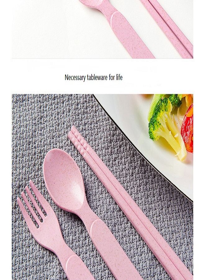 Portable tableware three-piece outdoor travel tableware chopsticks spoon fork  - Image 4