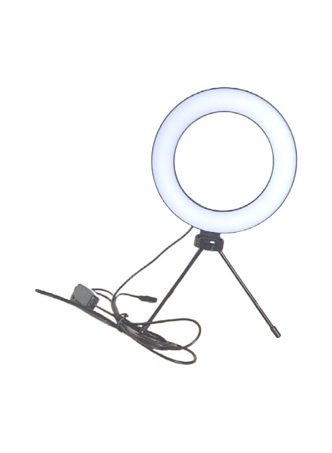 16CM6 Inch Anchor Photography Mobile Phone Ring Light Computer Video Conference Clip Light-Color:16cm Ring Lamp + Rubber Sleeve Strong Clamp  - Image 3