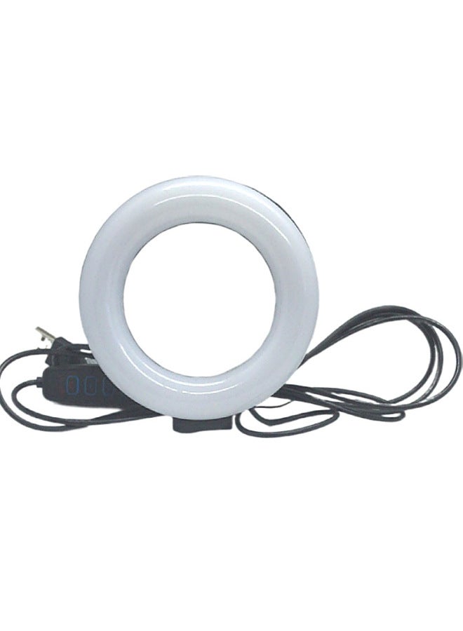 16CM6 Inch Anchor Photography Mobile Phone Ring Light Computer Video Conference Clip Light-Color:16cm Ring Lamp + Rubber Sleeve Strong Clamp  - Image 4