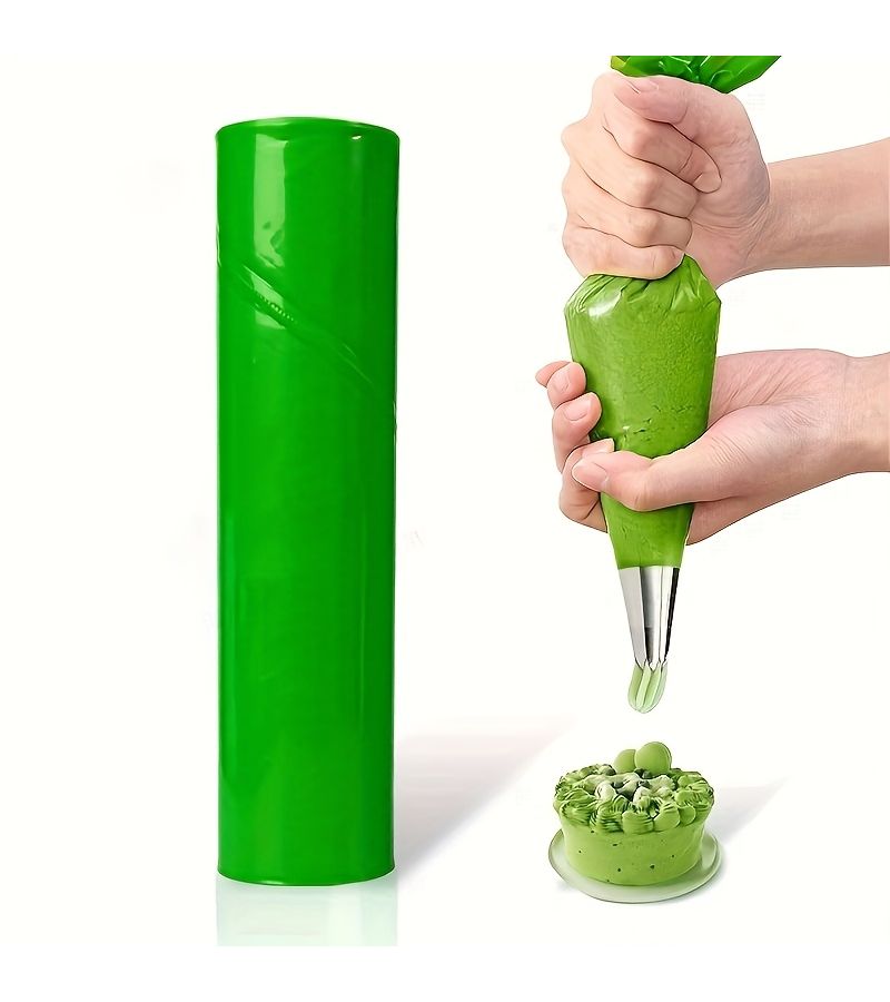 30 Green Extra Thick Disposable Piping Bags for Cake Decorating Icing Nozzle - Image 5
