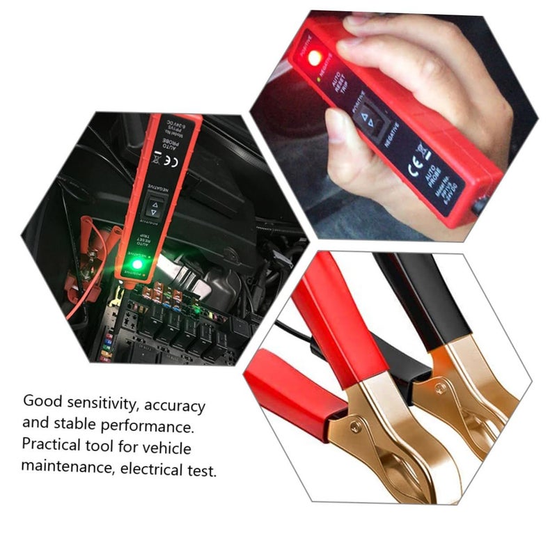 Automotive Engine Circuit Tester with Battery Clips for Voltage Detection and Diagnostics - Image 5