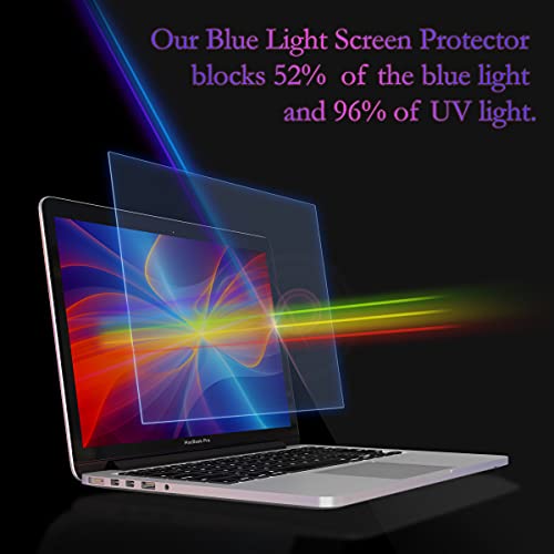 EZ-Pro Screen Protector Anti Blue Light Screen Protector (2 Pack) Compatible with MacBook Pro 13 (Released in 2016-2021). Filter Out Blue Light and Relieve Computer Eye Strain to Help You Sleep Better - Image 3