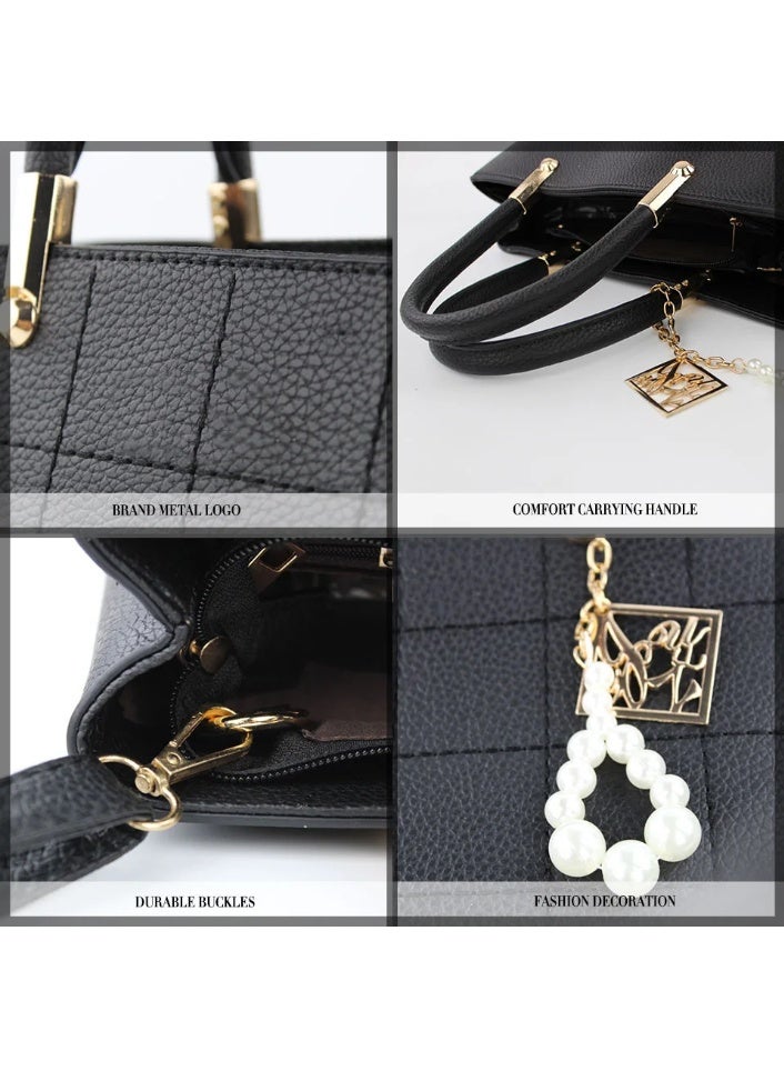 Leather Shoulder Bag Black - Image 2