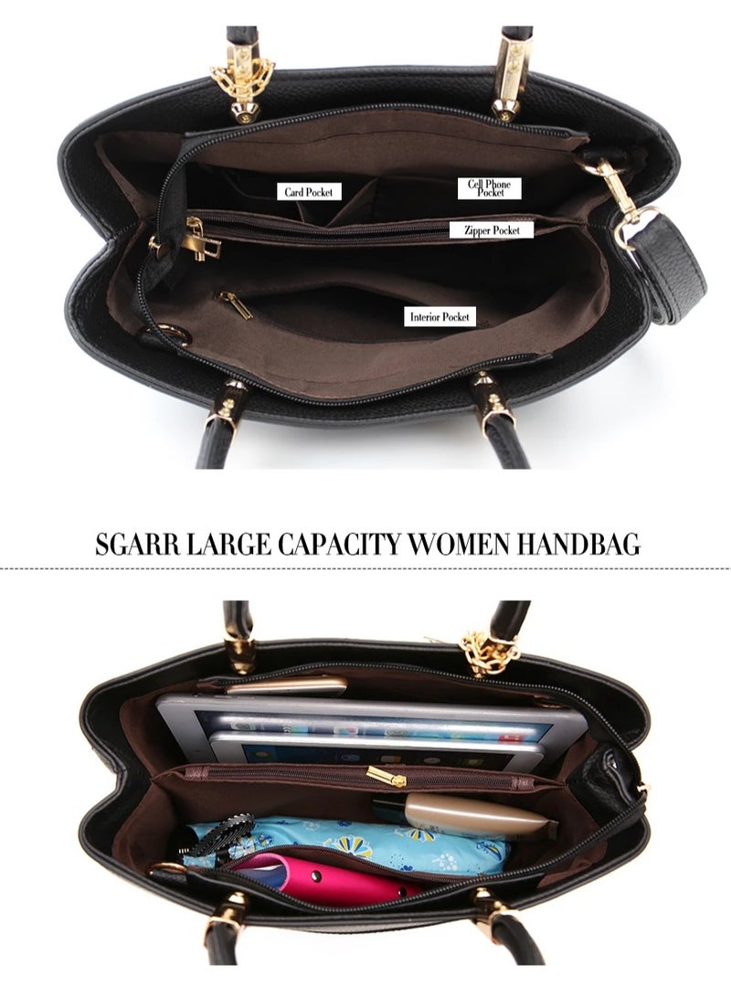 Leather Shoulder Bag Black - Image 4