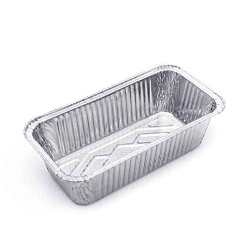Fig & Leaf (60 Pack) Premium 2-LB Bread Loaf Baking Pans - 8.5" x 4.5" x 2.5" l Heavy Duty l Disposable Aluminum Foil Tins for Cakes Meatloaf Lasagna - Image 2