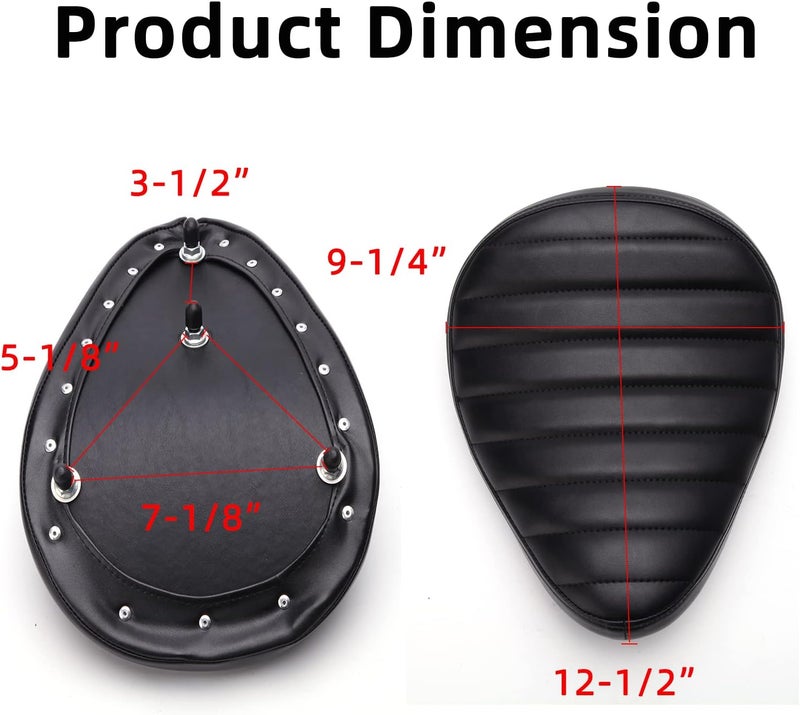 DREAMIZER Motorcycle Solo Seat Spring Base Plate Bracket Compatible With Sportster XL 1200 883 48 Dyna Chopper Bobber and More - Image 3