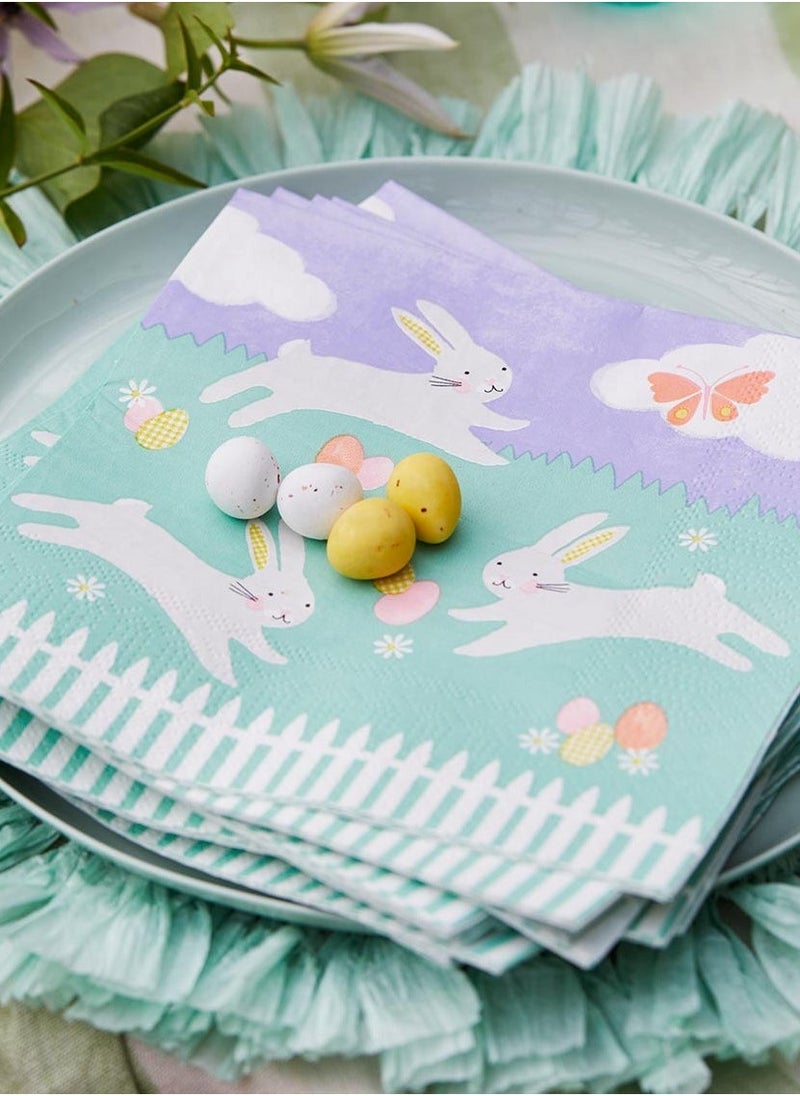 Talking Tables - Talking Tables Easter Spring Bunny Table Napkin - Image 1