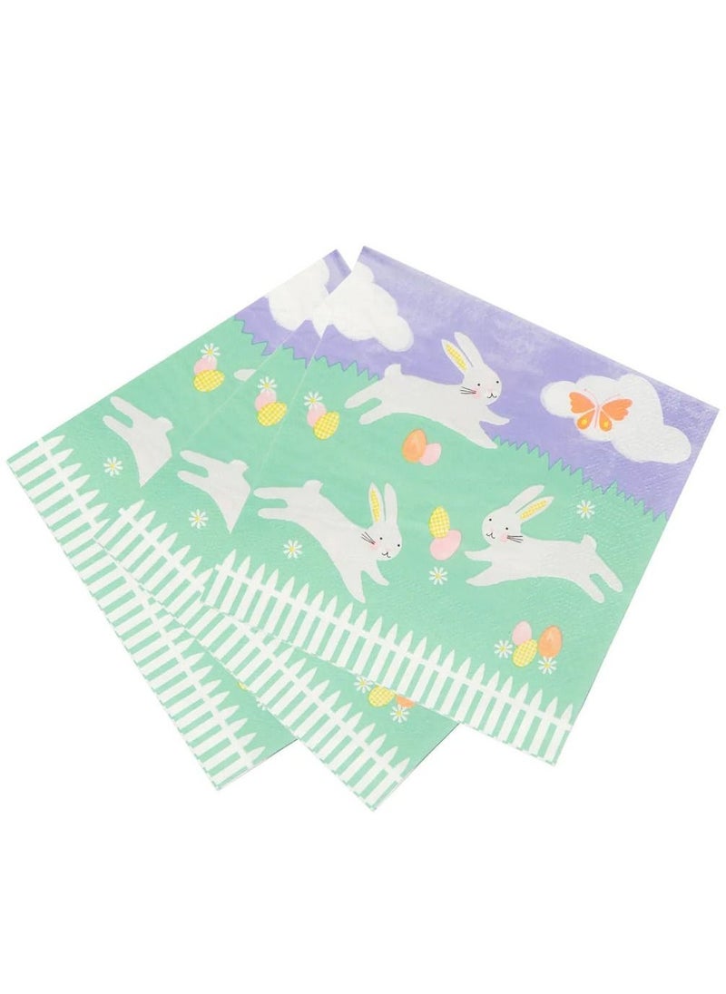 Talking Tables - Talking Tables Easter Spring Bunny Table Napkin - Image 1