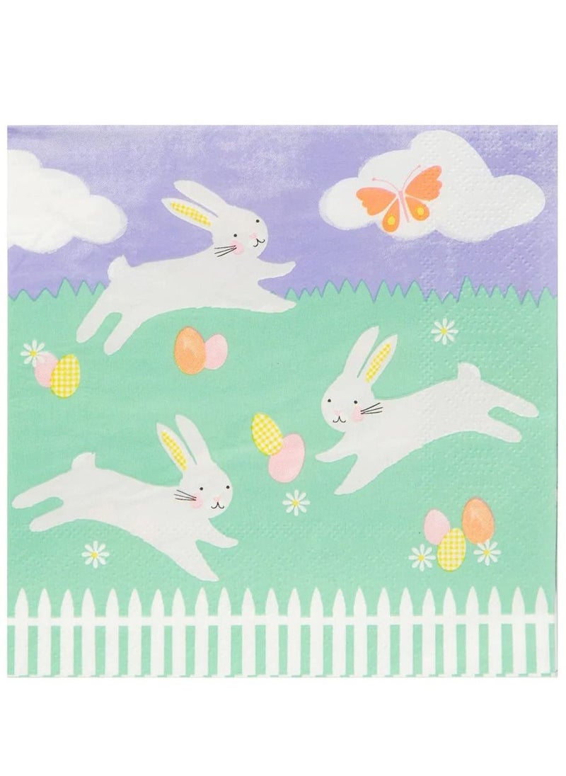 Talking Tables - Talking Tables Easter Spring Bunny Table Napkin - Image 1