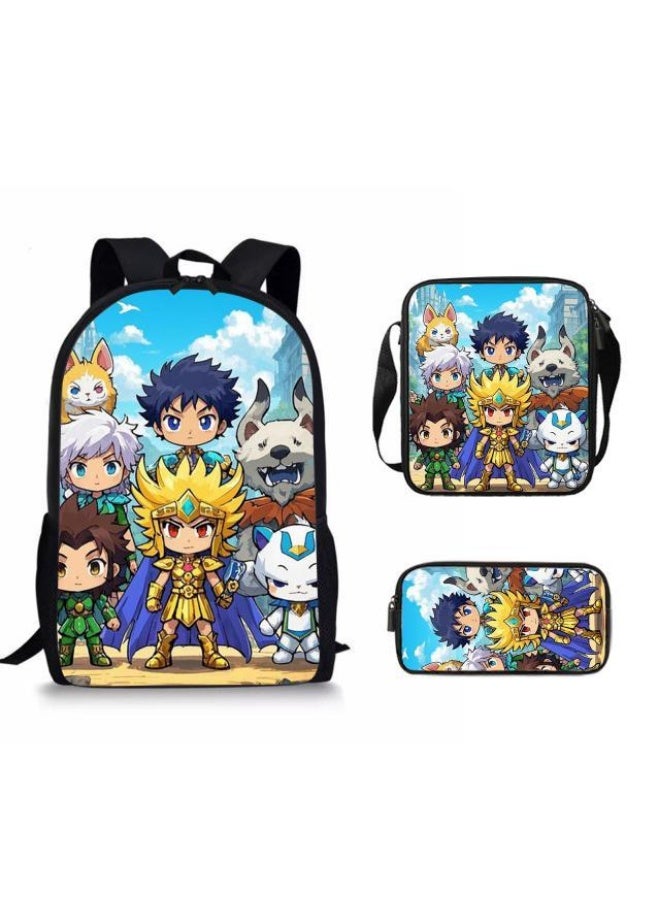 Cartoon style universal three-piece schoolbag - 37 - Image 1