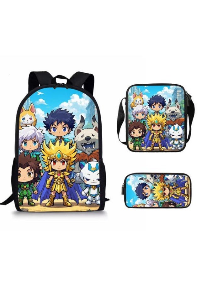 Cartoon style universal three-piece schoolbag - 37 - Image 2