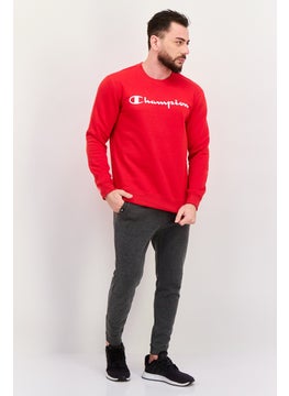Champion Men Sportswear Fit Outdoor Sweatshirts, Red  - Image 4