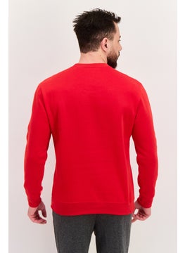 Champion Men Sportswear Fit Outdoor Sweatshirts, Red  - Image 3