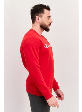 Champion Men Sportswear Fit Outdoor Sweatshirts, Red  - Image 2