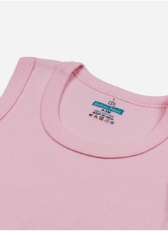Babies Basic Pack of 3 - Solid Sleeveless Bodysuit by Styli  - Image 5
