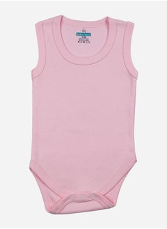 Babies Basic Pack of 3 - Solid Sleeveless Bodysuit by Styli  - Image 4