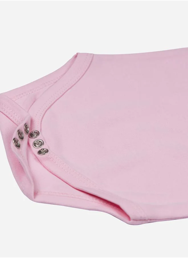Babies Basic Pack of 3 - Solid Sleeveless Bodysuit by Styli
