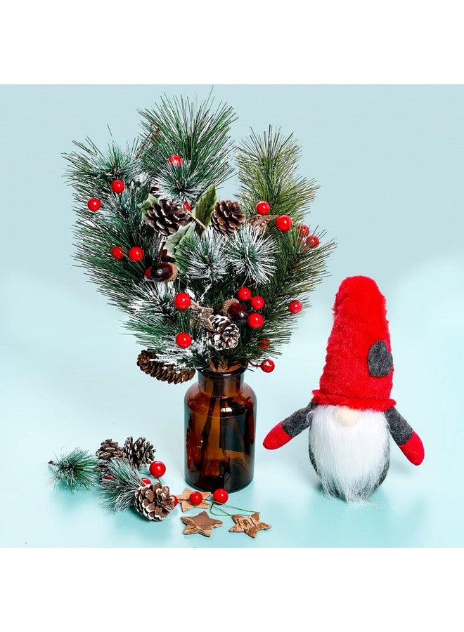 cnomg 108pcs Artificial Pine Cones Pine Branch Set, Fake Natural Pinecones Acorns Red Berries Christmas Decor Ornaments for Home Winter Decorations (108, Multicolor) - Image 5