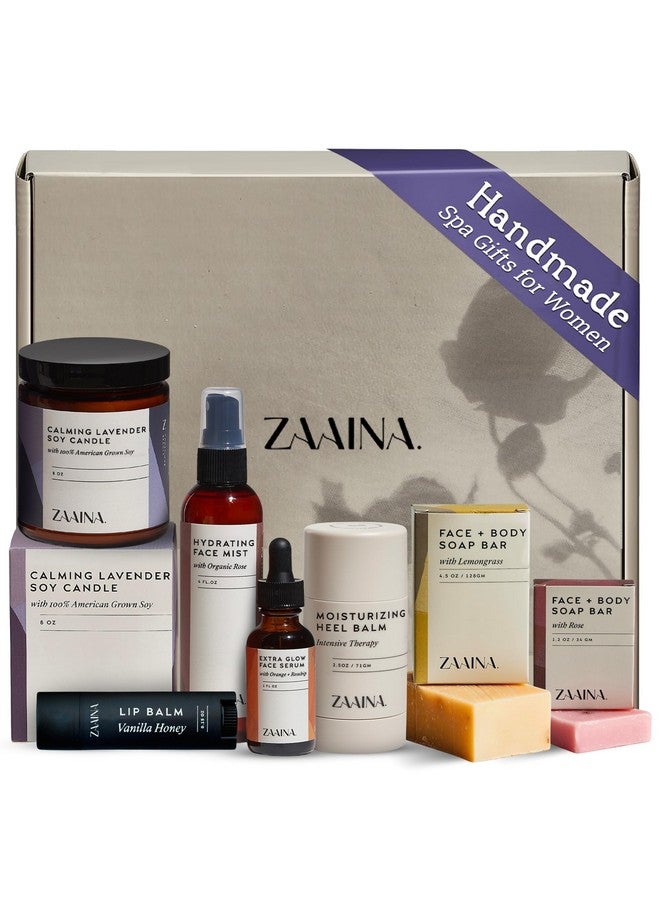 Zaaina Spa Gift Set for Her - Relaxation Kit, Spa Kit for Women, Holiday Spa Gift Basket, Women's Pampering Gift Set, Spa Gifts for Mom, At Home Spa Kit Self Care Package, Christmas Gifts for Women, Birthday Gifts for Women by ZAAINA - Image 1