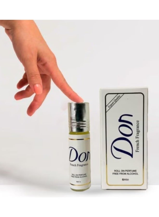 don 4 Pcs French Fragrance Roll On Perfume 6ml - Image 2