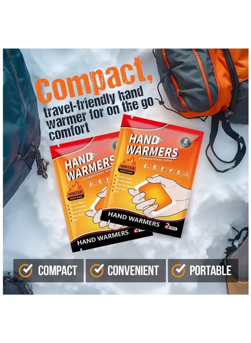 BABONA 20 PcsAir-Activated Disposable Hand Warmers, 8 Hours Heating, Unique Design Reacts with Air Creating a Safe and Long Lasting Hand Warmer, for Body, Hands & Toes - Odorless Hot Hand Warmer for Winter Outdoor Activities - Image 3