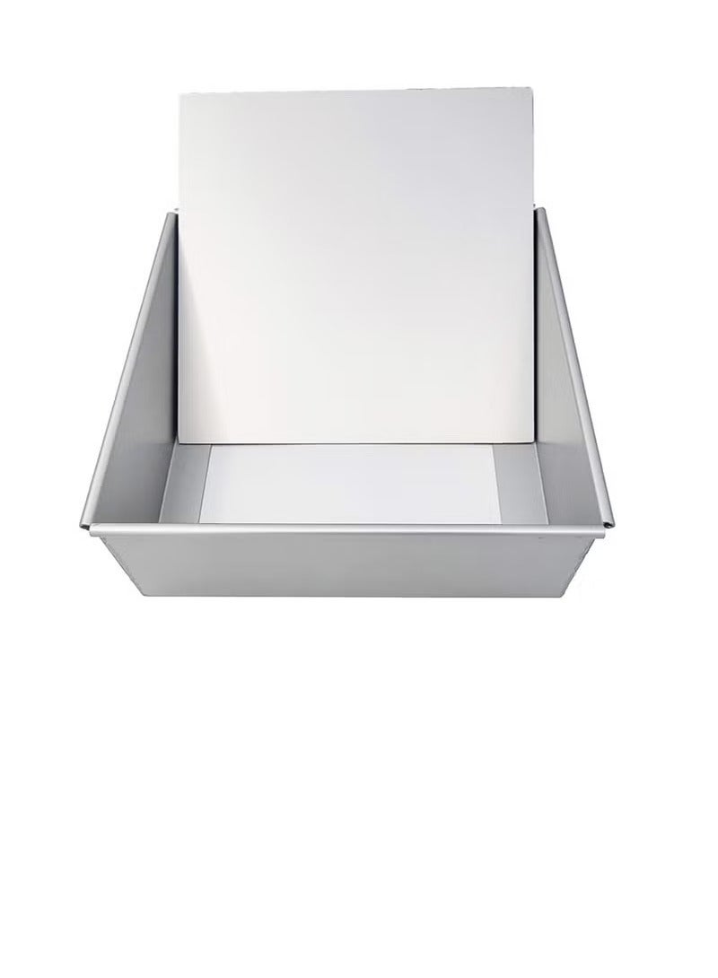 يو إل اتش واي سي صينية مربعة لكعكة البراوني مقاس 8 بوصات مع قاعدة قابلة للإزالة - Image 1