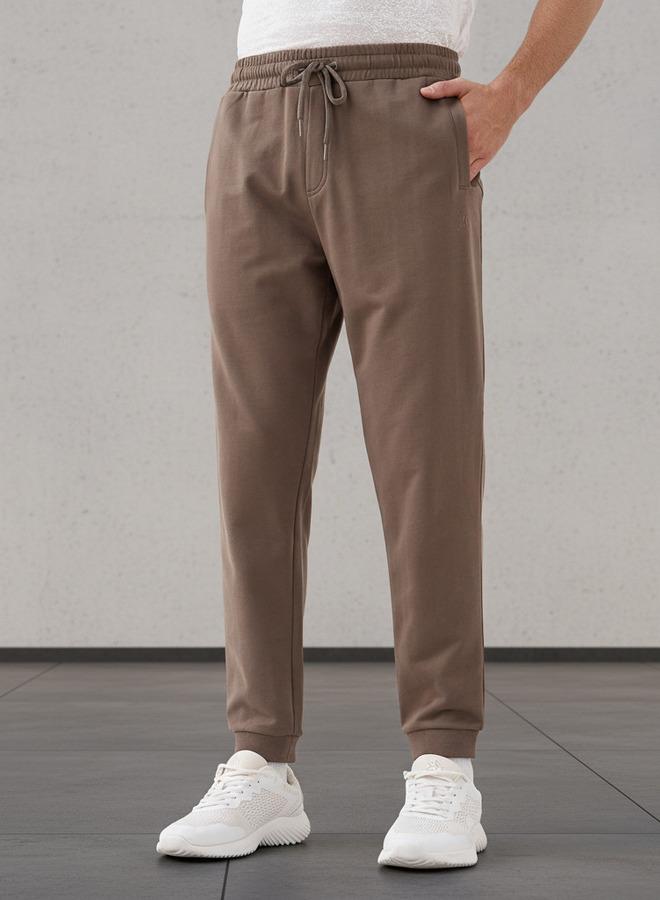 Active Men Regular Fit Joggers with Zipper - Image 1