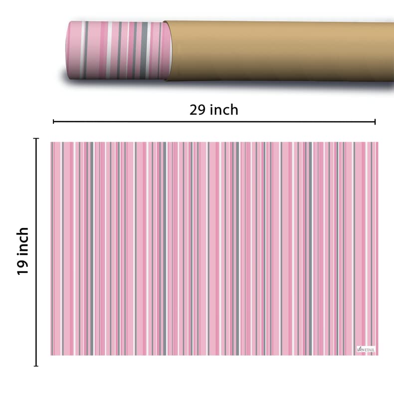 Dovetail Candy Floss Gift Wrapping Paper Sheet Pack of 20 - Image 3