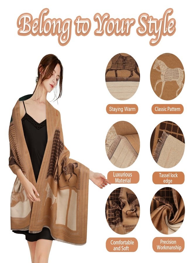 اكستري وشاح نسائي من إكستري، شال ناعم ودافئ، خفيف الوزن ولطيف على البشرة، متعدد الاستخدامات لجميع الفصول، فكرة هدية مثالية للعطلات - Image 4