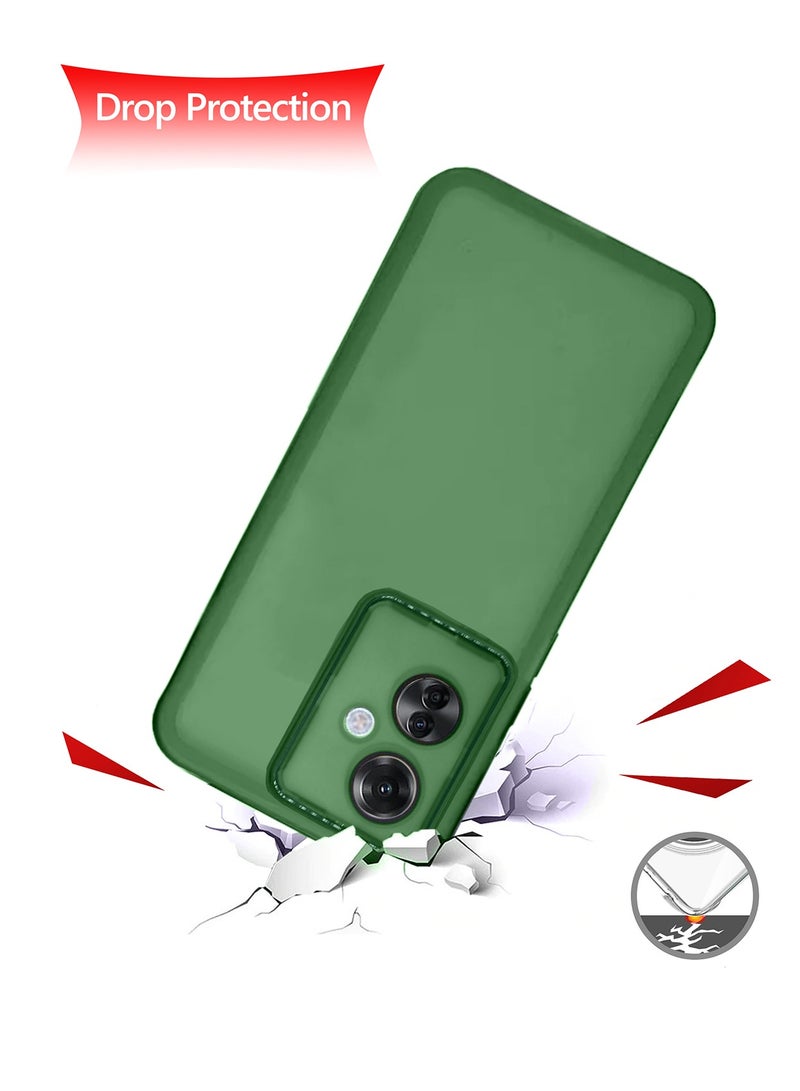 Wtech Soft Transparent TPU Silicone Ultra Thin Phone Stylish Electroplated Camera Border Back Case Cover For Oppo Reno11 F 5G 2024 Green - Image 4