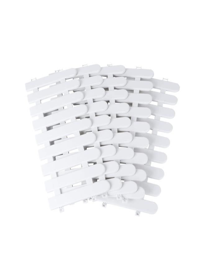 silvercnc 5pcs Plastic White Picket Fence for  Tree White Garden Fence Patio Edge Yard Fencing Border Flower Plants Tree Protective Guard Lawn Gate Xmas Tree Wedding Party Decoration 50x20cm - Image 1