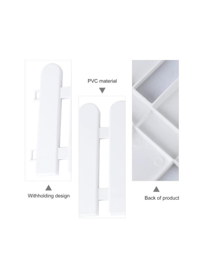 silvercnc 5pcs Plastic White Picket Fence for  Tree White Garden Fence Patio Edge Yard Fencing Border Flower Plants Tree Protective Guard Lawn Gate Xmas Tree Wedding Party Decoration 50x20cm - Image 5