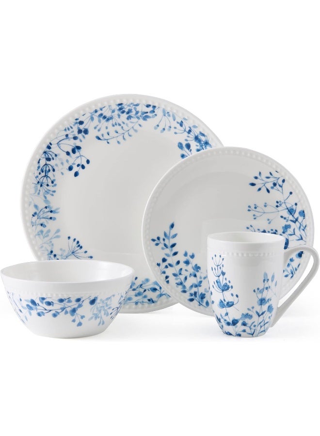 Mikasa Taryn Bone China Lightweight Chip Resistant 16 Piece Dinnerware Set Service For 4 - Image 2