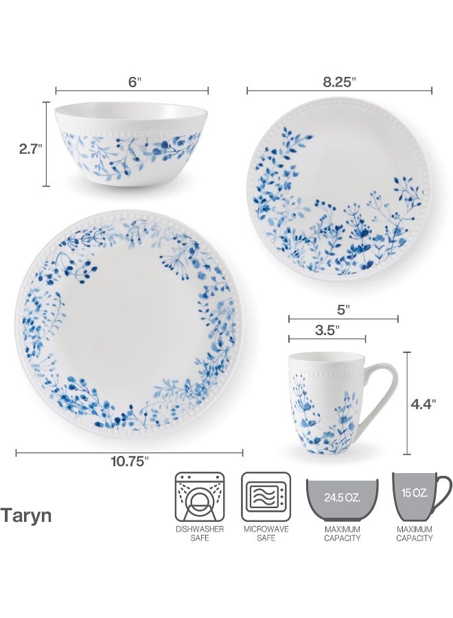 Mikasa Taryn Bone China Lightweight Chip Resistant 16 Piece Dinnerware Set Service For 4 - Image 5